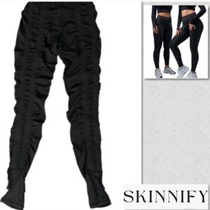 Skinnyfy Leggings Size M Black High Waist Workout Sporty Athletic